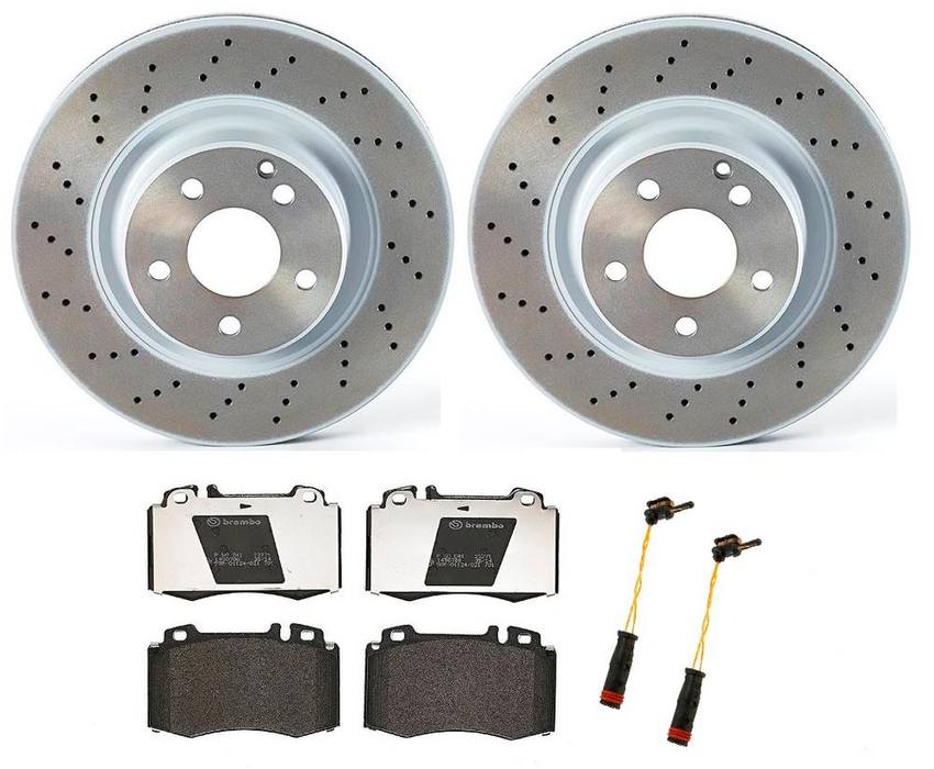 Mercedes Brakes Kit - Brembo Pads and Rotors Front (330mm) (Low-Met) 220421251264 - Brembo 1549122KIT